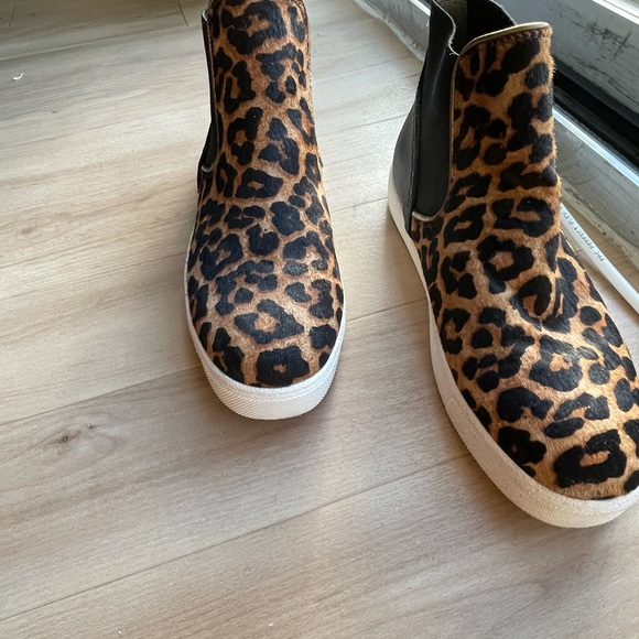 Sam Edelman high-top leopard & black sneakers, women’s size 8.5 - Picture 9 of 10